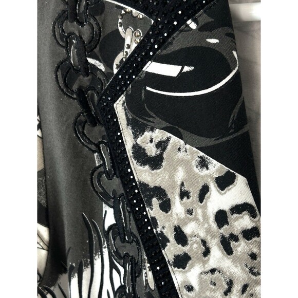 Felicity Jazzy Rhinestone Stud Jacket  with Shoe &‎ Hat Decor Size Small - Picture 7 of 12